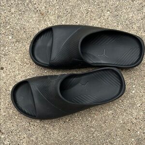 Black Jordan Post Slide Sandals, Size 10